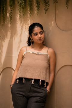 Boheme Top relaxed airy fit, front view - Roo Roo