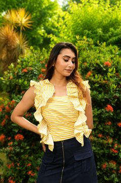 Strip Affair Top styled look - Roo Roo